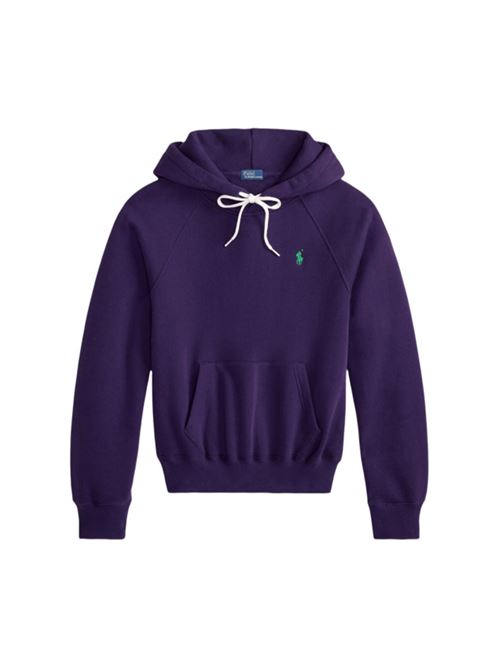 Felpa da donna in misto cotone  con cappuccio, colore viola POLO RALPH LAUREN | 211971698006